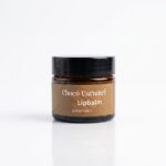 Choco Caramel Lip Balm jar - natural chocolate caramel flavored lip balm by ROMANA