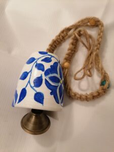 Blue pottery theme Bell - Image 2