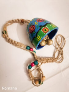Hand Painted Clay Bell (Ethnic Collection) - Image 2
