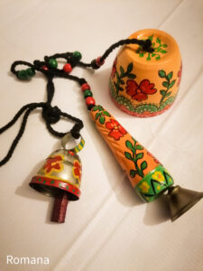 Hand Painted Clay Bell ( JHUMAR ) - Image 2