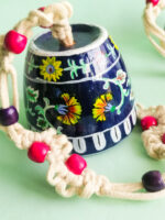 Hand Painted Clay Bell