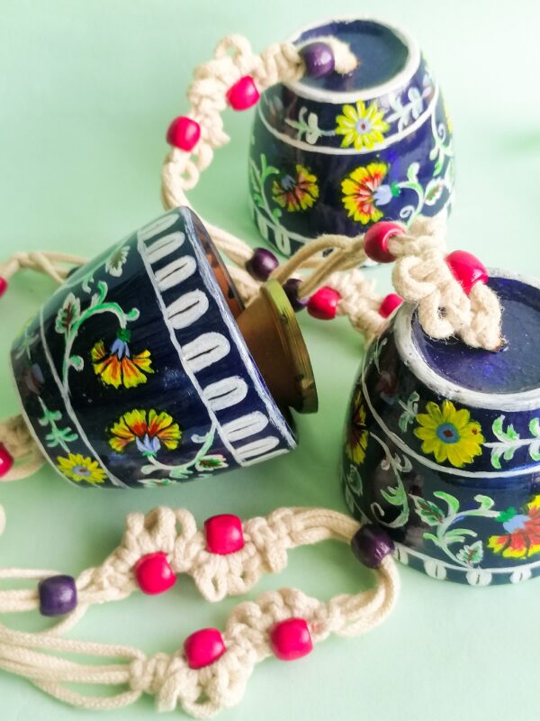 Hand Painted Clay Bell