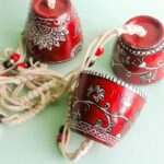 Hand Painted Clay Bell