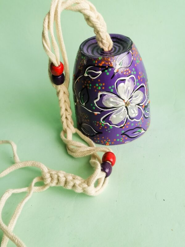 Hand Painted Clay Bell
