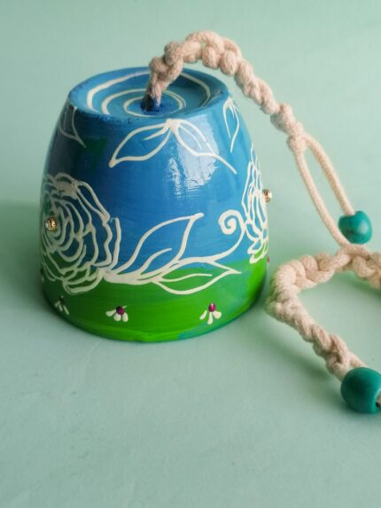 Hand Painted Clay Bell