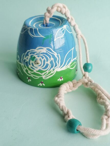 Hand Painted Clay Bell