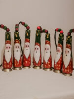 Jingle all the way with santa! Handmade clay bell created by ROMANA