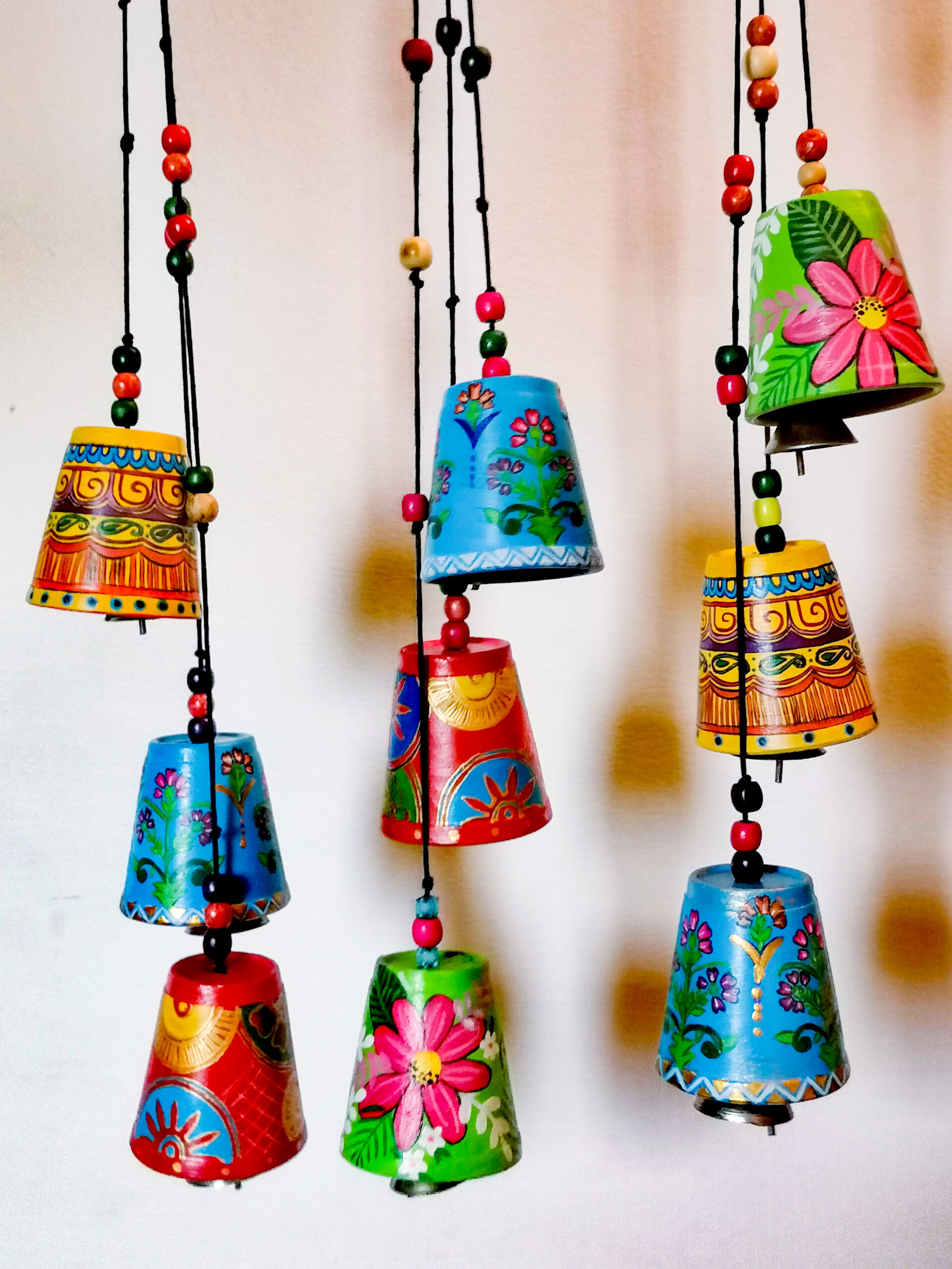 IMG_20240830_170001 ROMANA Handpainted clay bell (set of 3) - Image 1
