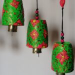Handpainted Textured Clay Bell - ROMANA