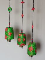 Handpainted Textured Clay Bell - ROMANA - Image 2