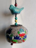 ROMANA Handpainted Tellavera de México clay bell