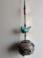 ROMANA Handpainted Tellavera de México clay bell - Image 2