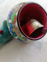 ROMANA Handpainted Tellavera de México clay bell - Image 3