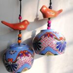 ROMANA Talavera painted clay bells