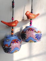 ROMANA Talavera painted clay bells