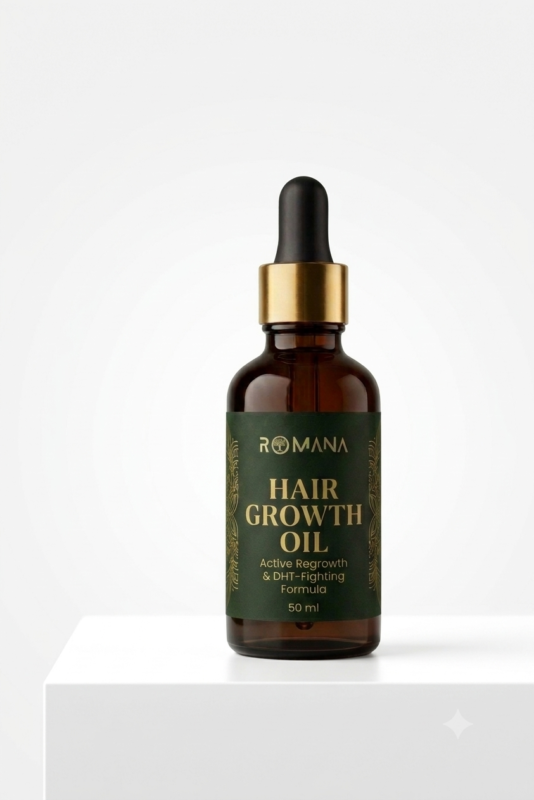hair growth oil Pakistan – ROMANA DHT fighting formula